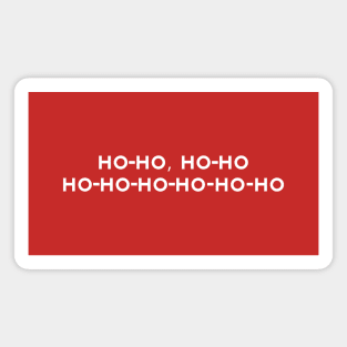 Ho Ho Ho Ho Couture Style Font Magnet